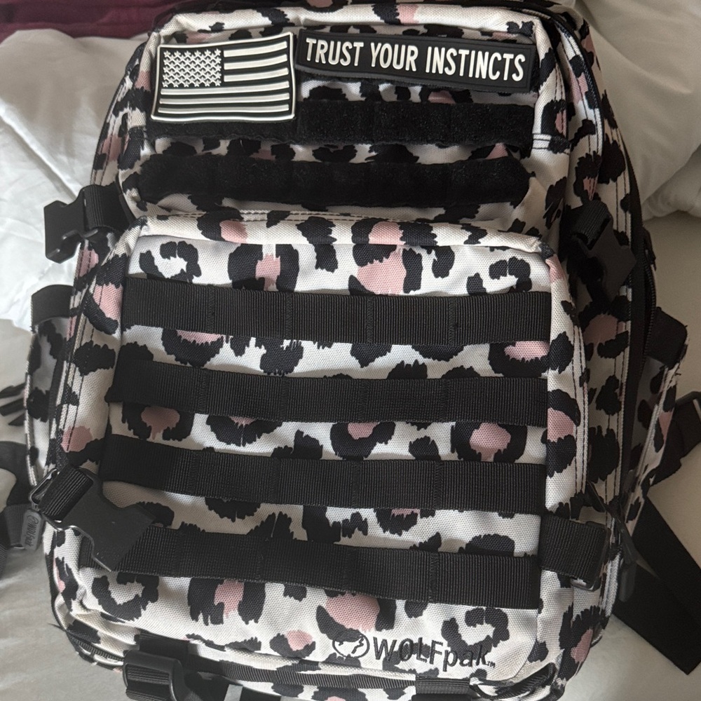 Wolfpack Leopard Print Backpack
